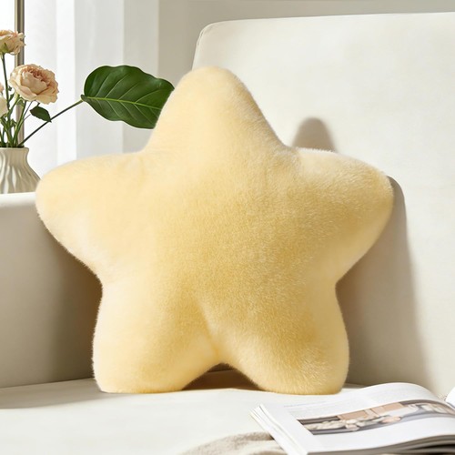 Star pillow cute - 15.4", yellow